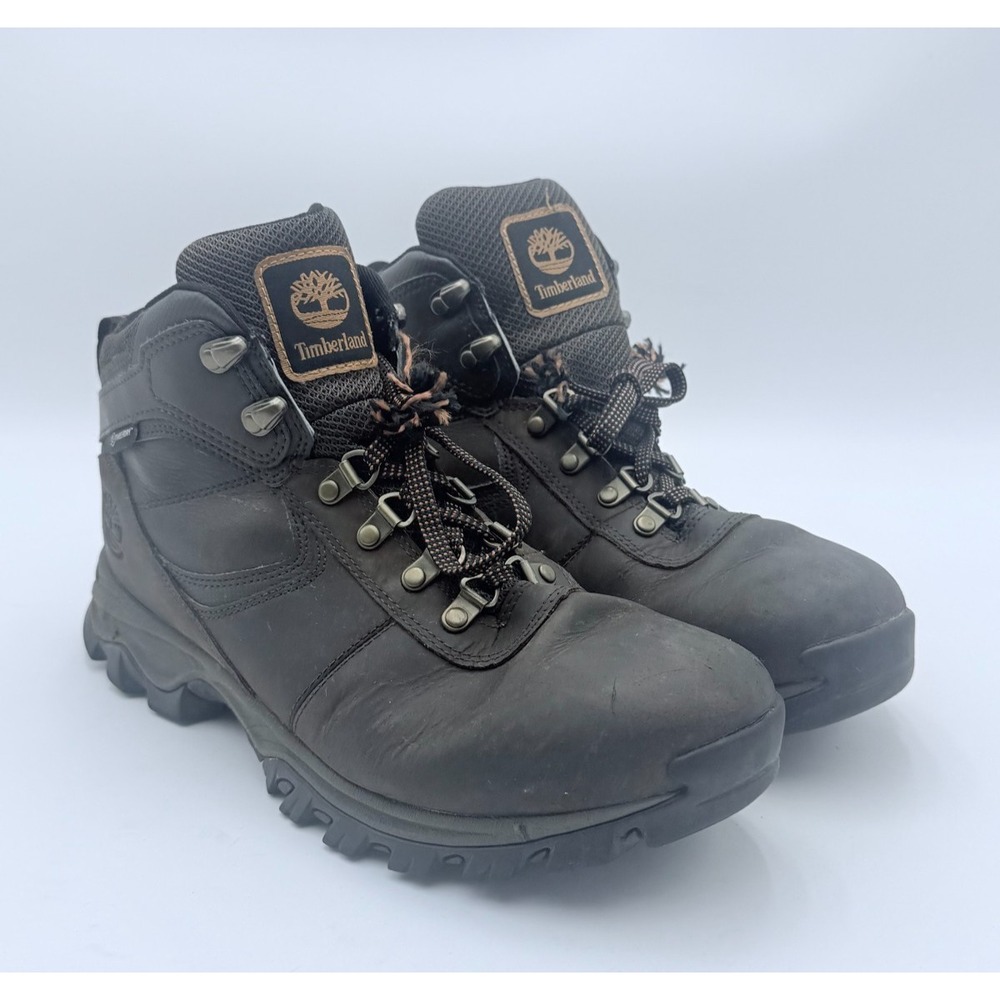 Timberland Men's Size 10 Wide Black Leather Anti-Fatigue Work Hiking Boots